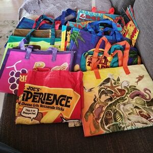 Reusable Colorful Grocery Tote Bag - Assorted Colors